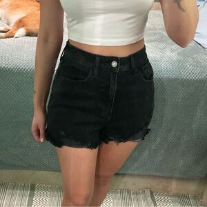 Hollister Black Denim Women's Shorts